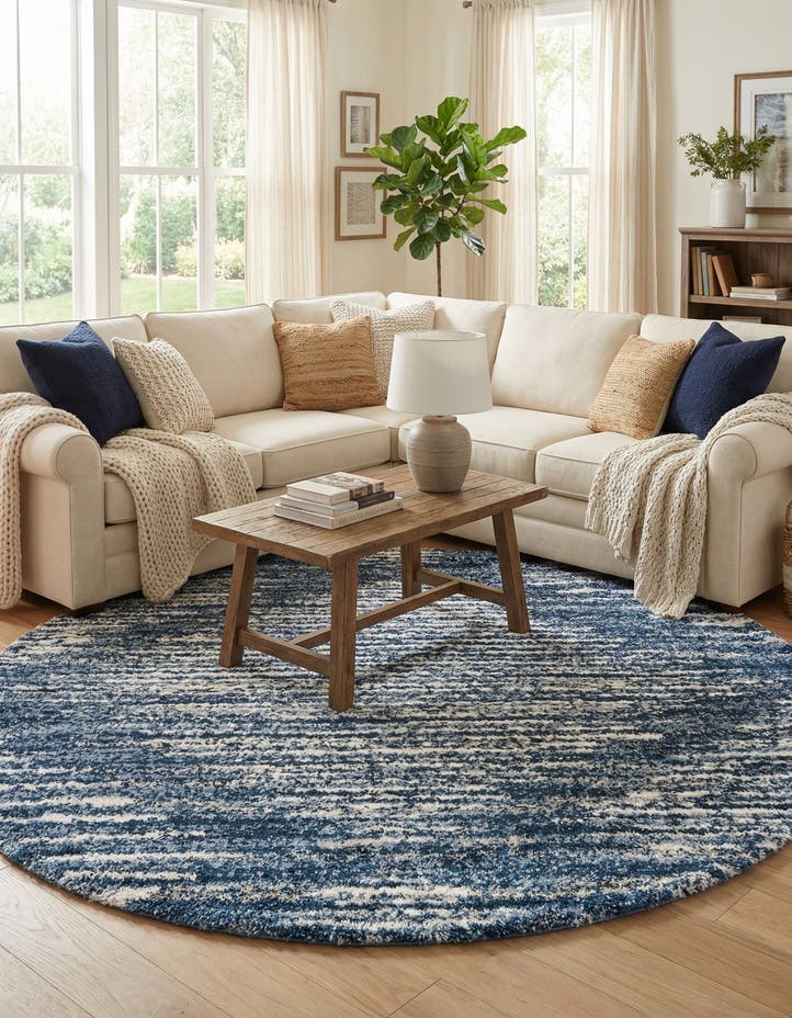 10' x 10' Serenity Shag Round Rug