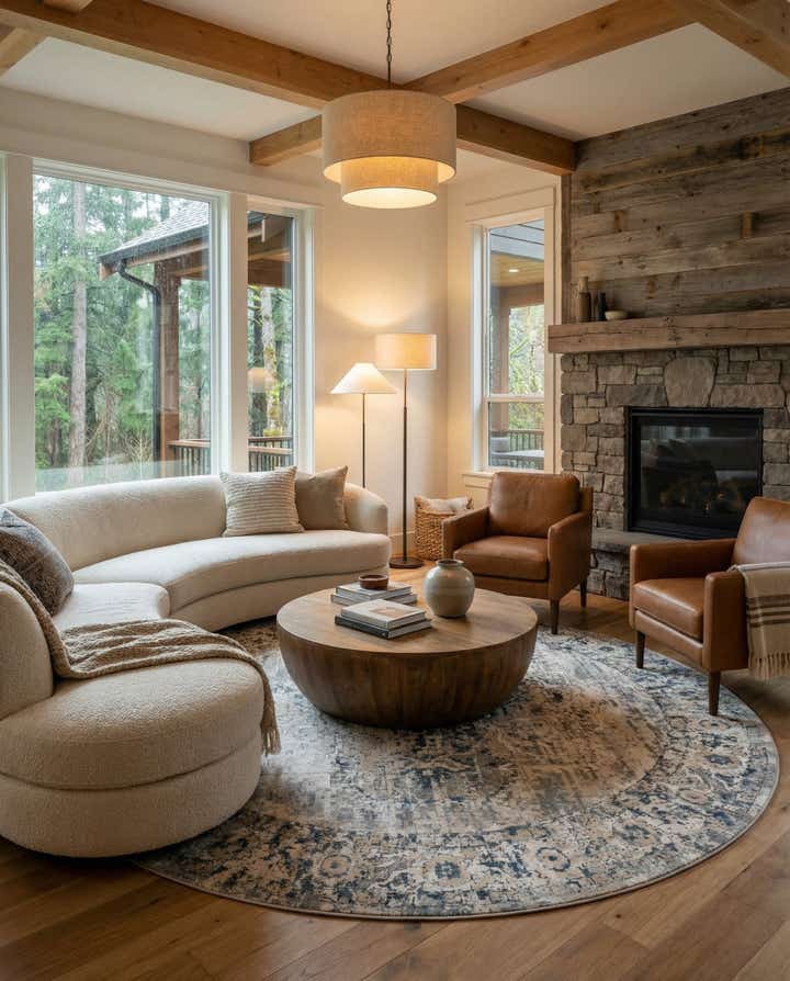 13' x 13' Oregon Round Rug
