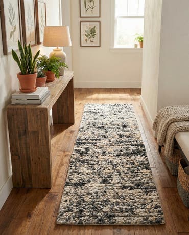  2' x 4' 1  Hand Woven Haka Deluxe Shag Runner Rug