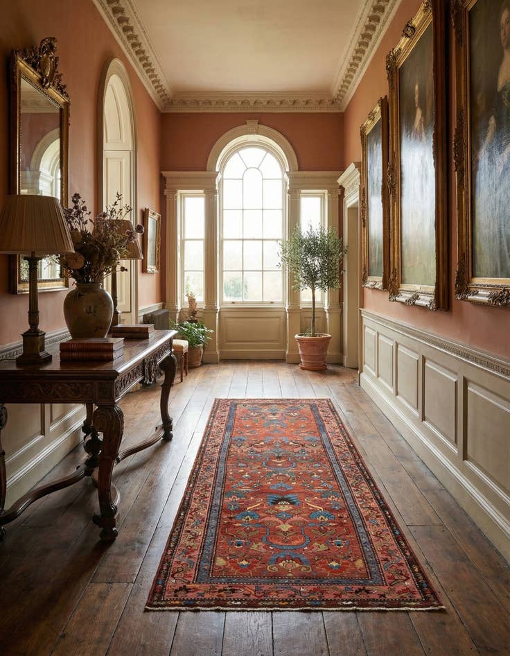 Detail image of  3' 11 x 9' 6 Endjalas Wool Runner Rug