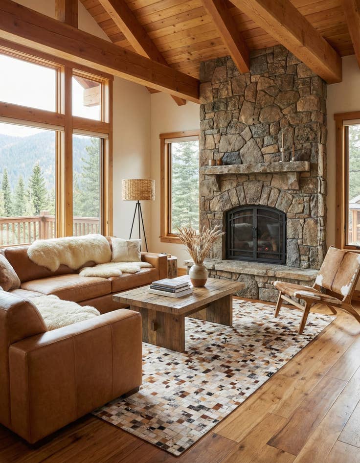 Detail image of 5' x 8' Cowhide Rug