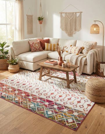 7' 10 x 7' 10 Moroccan Trellis Square Rug