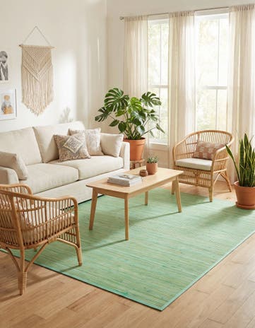 7' 10 x 7' 10 Bamboo Square Rug