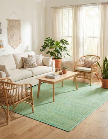 7' 10 x 7' 10 Bamboo Square Rug