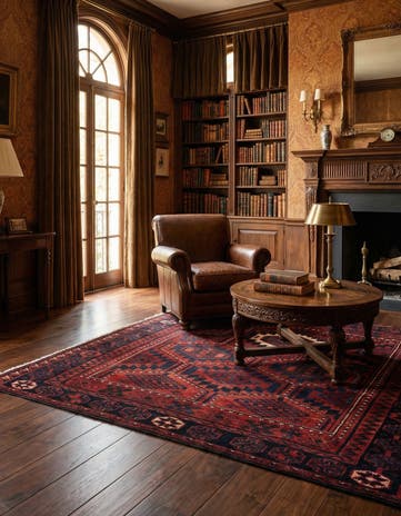 4' 3 x 8' 5 Balouch Wool Rug