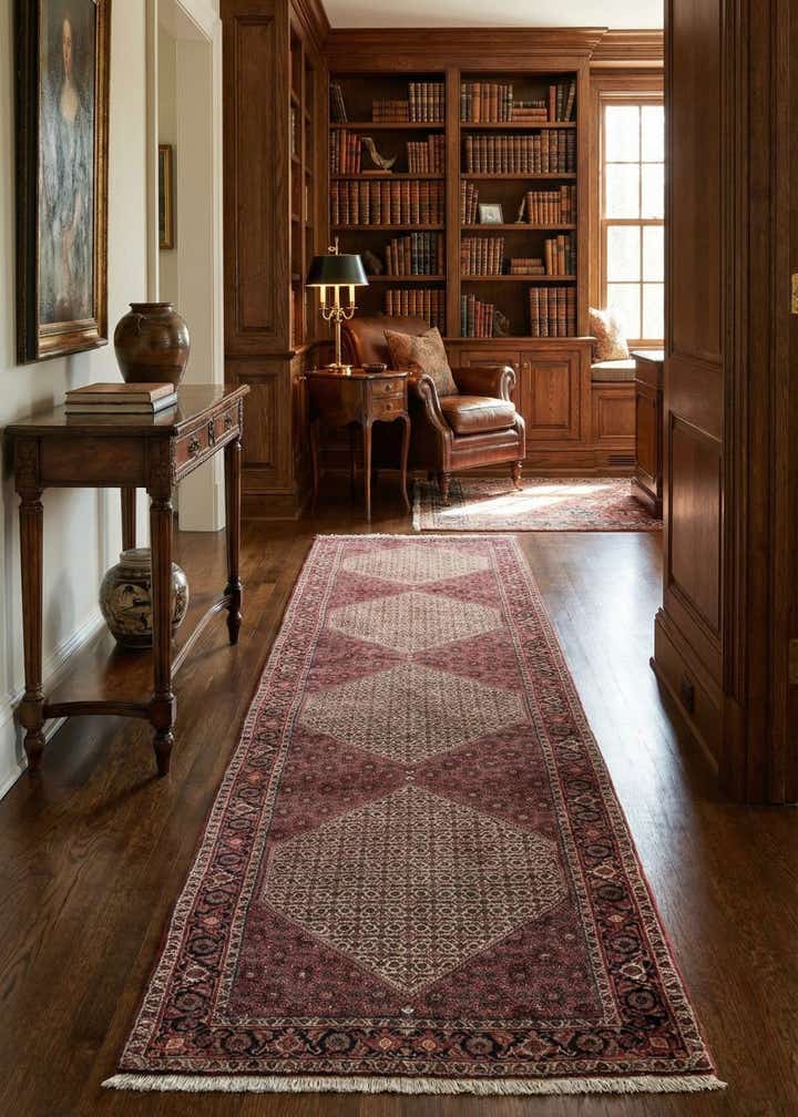 2' 9 x 12' 8 Bidjar Wool Runner Rug
