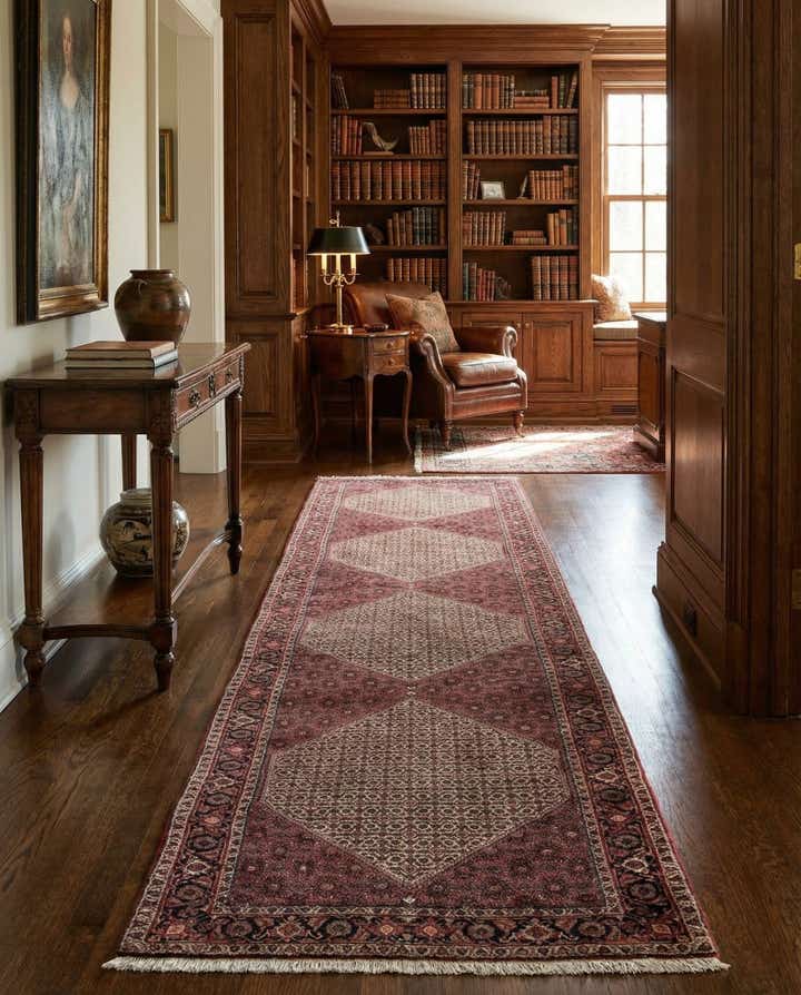 2' 9 x 12' 8 Bidjar Wool Runner Rug