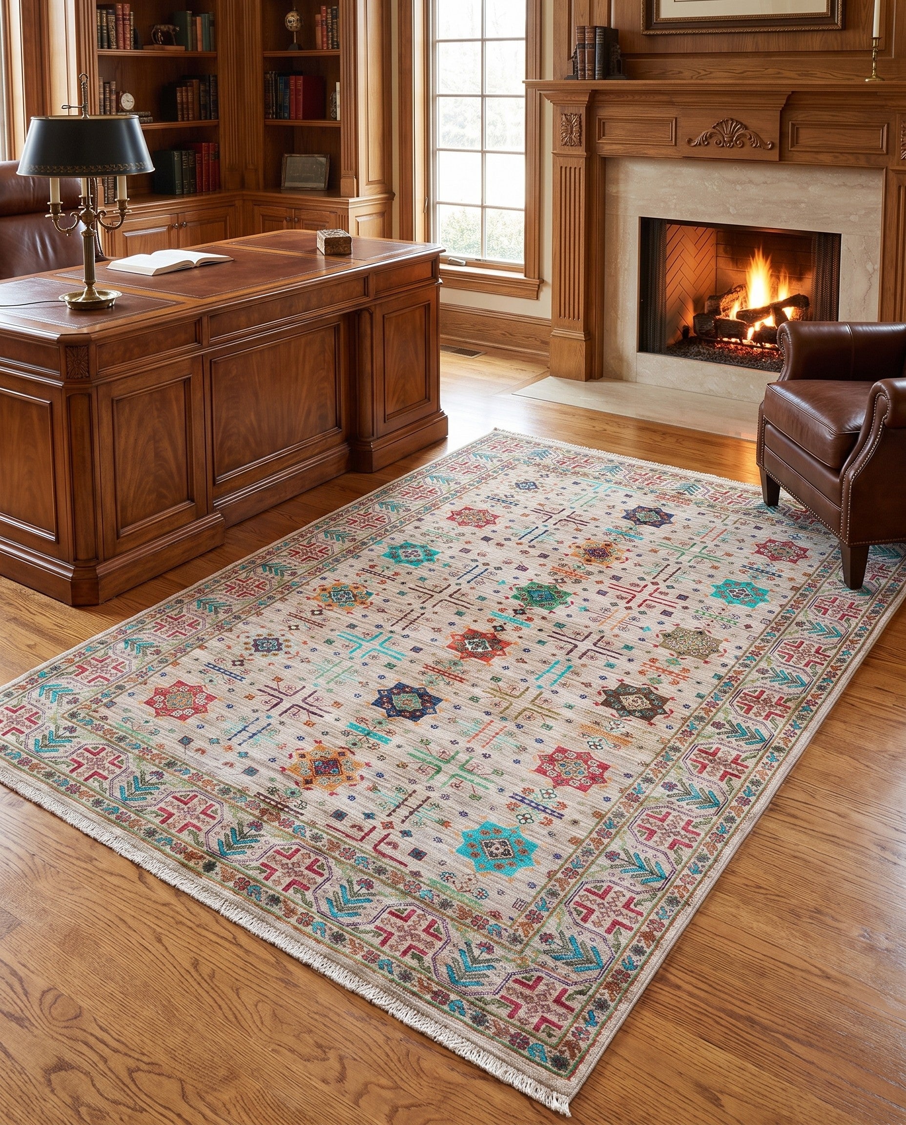 5' 9 x 7' 6 Hand Knotted Ariana Ziegler Rug