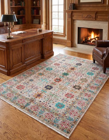 5' 9 x 7' 6 Hand Knotted Ariana Ziegler Rug