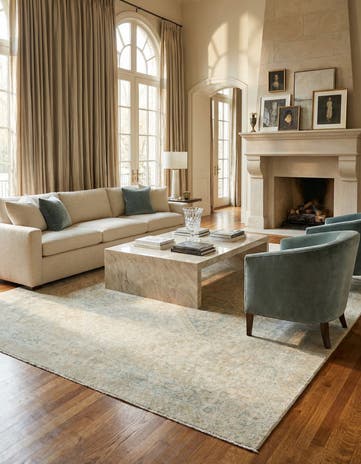 8' 8 x 11' 11 Hand Knotted Ziegler Rug
