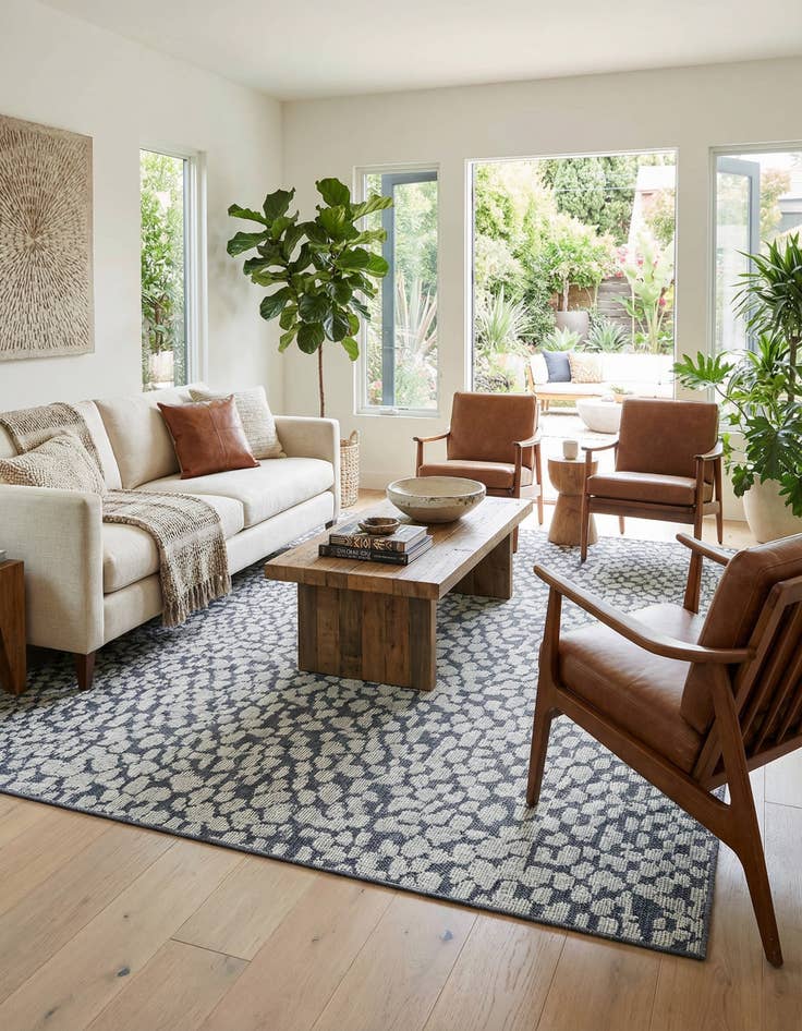 Detail image of  9' x 12'  Washable Safari Indoor / Outdoor Rug