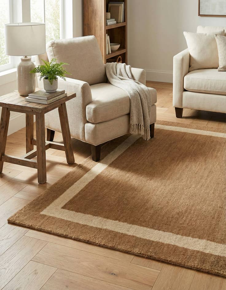 Detail image of  2' 2 x 3' 1 Jill Zarin Border Wool Rug