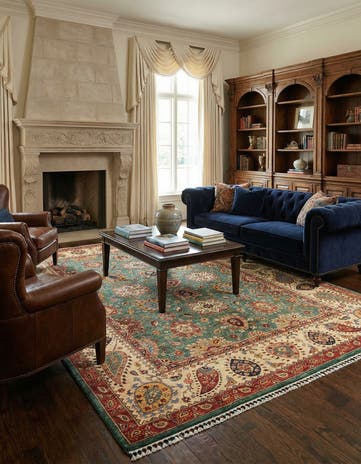 7' x 9' 9 Ariana Ziegler Wool Rug