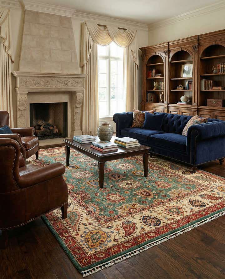 7' x 9' 9 Ariana Ziegler Wool Rug