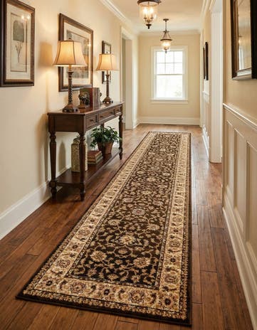 Brown Aditi Runner Rug