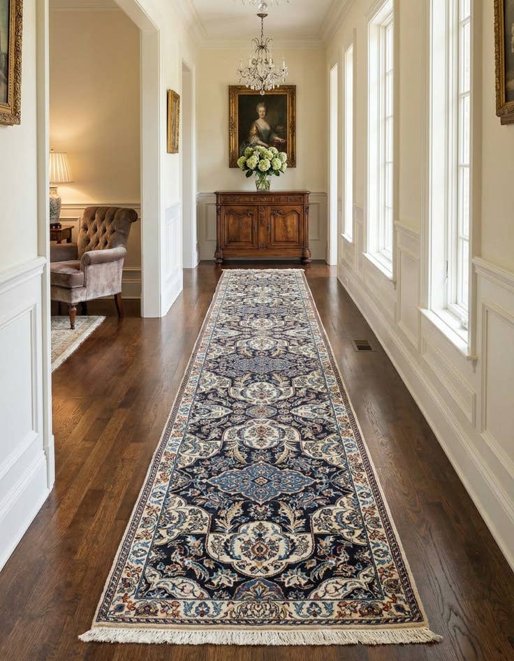 Detail image of 1' 7 x 9' 9  Hand Knotted Nain Rug