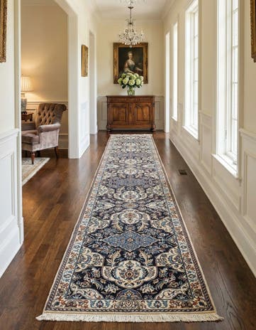 1' 7 x 9' 9 Hand Knotted Nain Rug