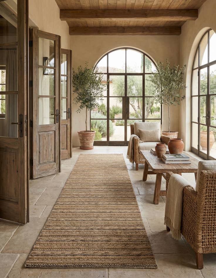 Detail image of 2' 6 x 13' 9 Gabbeh Runner Rug