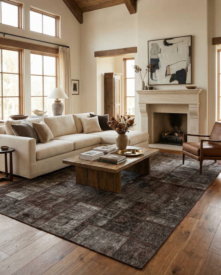 Detail image of 8' 7 x 10' 3 Hand Knotted Ultra Vintage Persian Wool Rug
