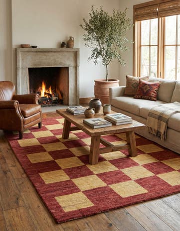 5' 10 x 8' 8 Hand Knotted Kashkuli Gabbeh Wool Rug