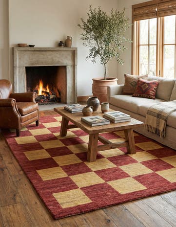 5' 10 x 8' 8 Hand Knotted Kashkuli Gabbeh Wool Rug