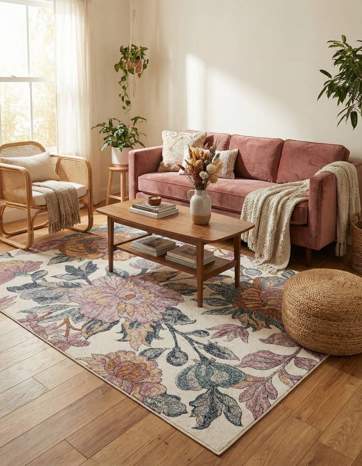 Detail image of 5' x 8' Blossom Rug