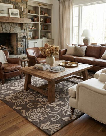 5' x 8' Agra Wool Rug