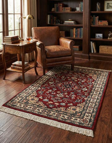 2' 7 x 4' 2 Hand Knotted Lahour Wool Rug
