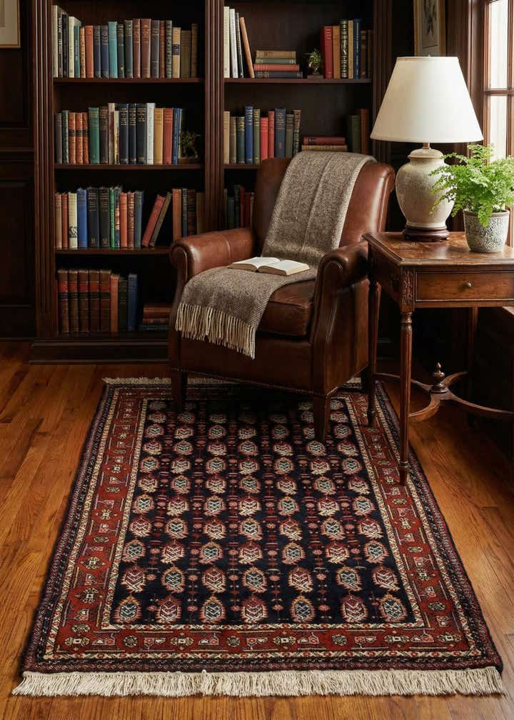 3' 2 x 4' 10 Hand Knotted Bokhara Oriental Wool Rug