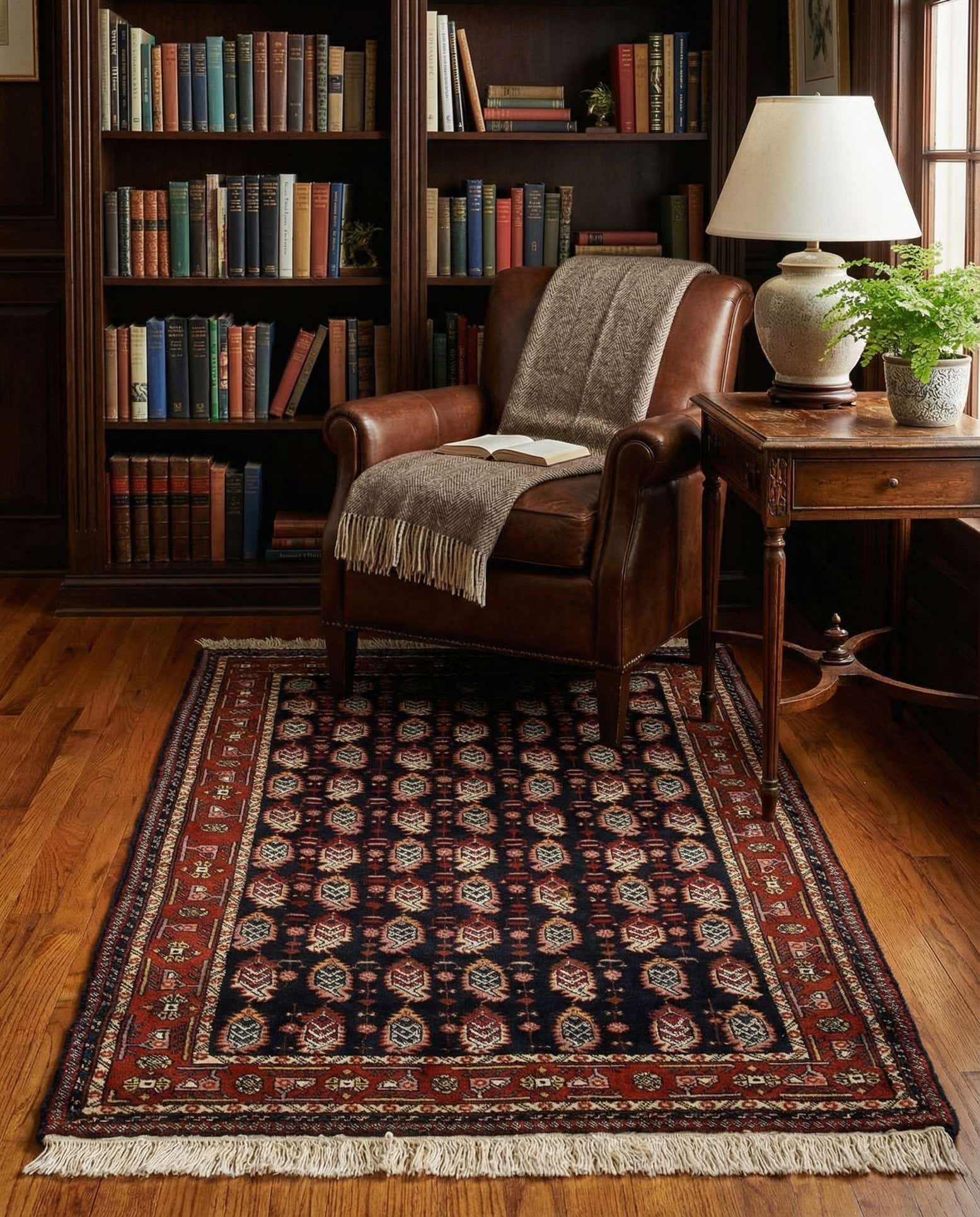 3' 2 x 4' 10 Hand Knotted Bokhara Oriental Wool Rug