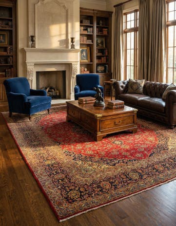 9' 11 x 13' Kashan Rug