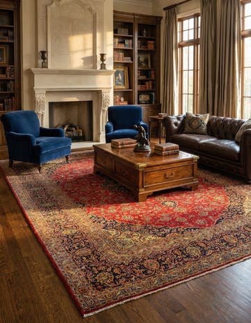 9' 11 x 13' Kashan Rug