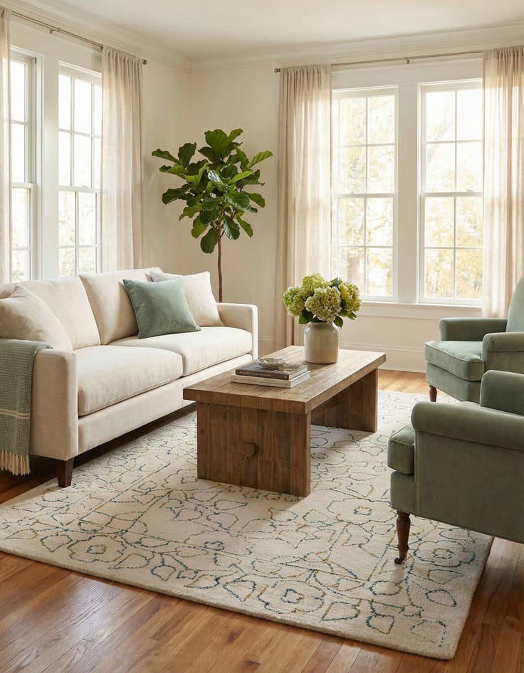 Detail image of 5' 1 x 8' Agra Rug