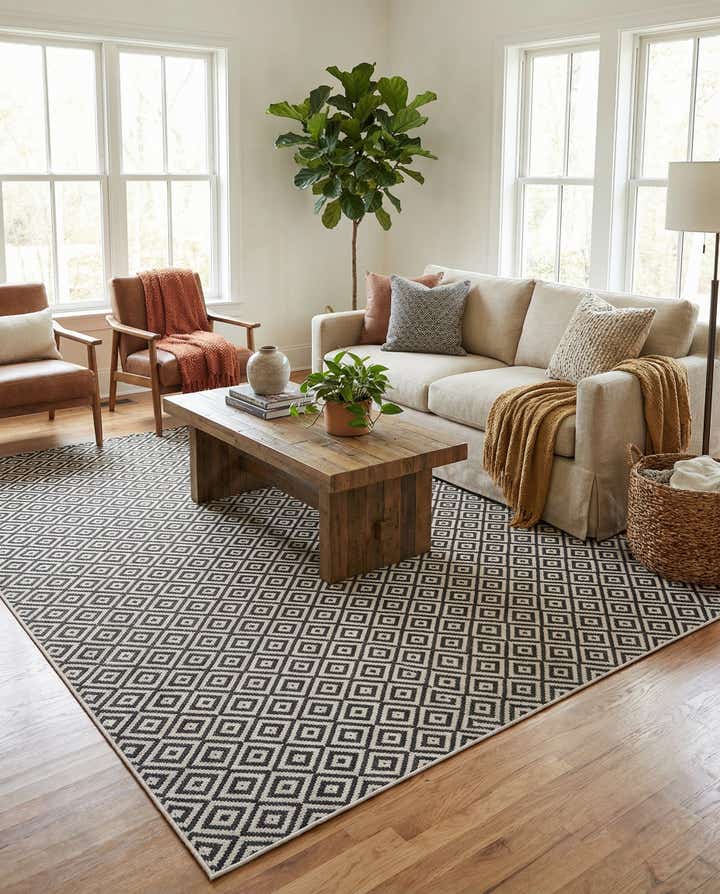 10' x 10' Easy-Clean Jill Zarin Costa Rica Indoor / Outdoor Square Rug