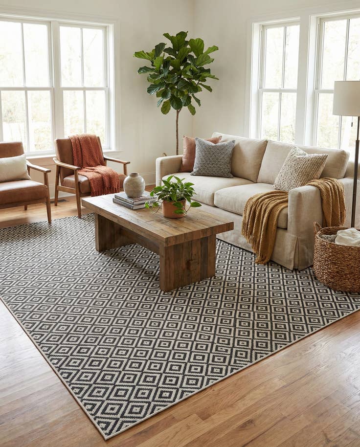 Detail image of 10' x 10' Easy-Clean Jill Zarin Costa Rica Indoor / Outdoor Square Rug