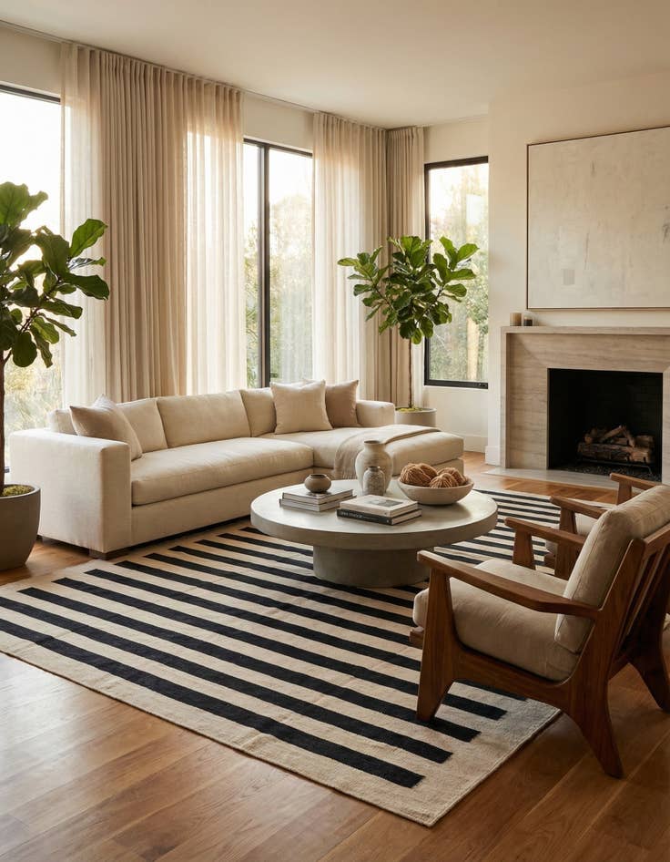 Detail image of 8' 4 x 9' 8  Hand Woven Kilim Modern Wool Rug