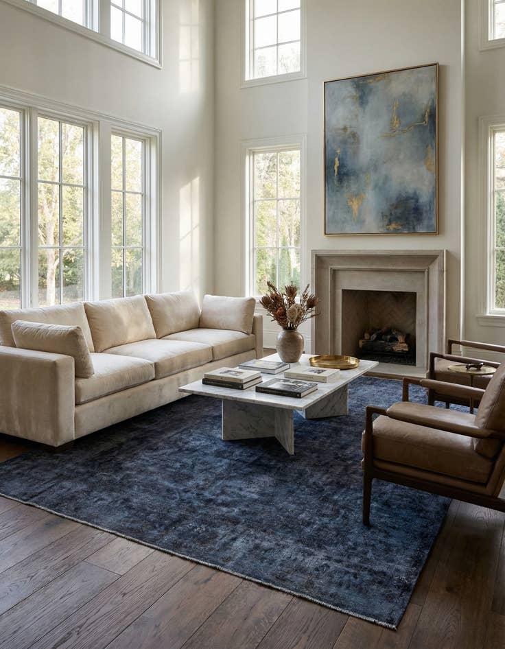 Detail image of 9' 7 x 13'  Hand Knotted Ultra Vintage Persian Wool Rug