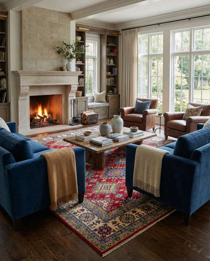 6' 8 x 10' Hand Knotted Kazak Rug