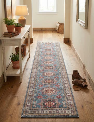 2' 7 x 12' Washable Timeless Runner Rug