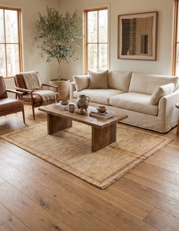 4' 9 x 6' 5 Hand Knotted Modern Ziegler Rug