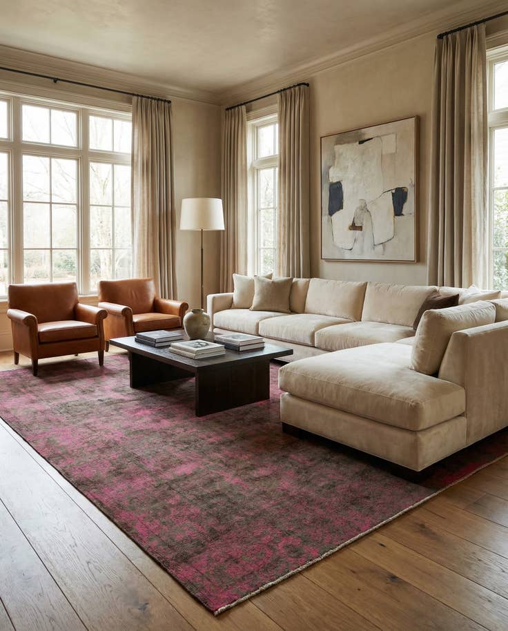 Detail image of 9' 6 x 12' 10 Hand Knotted Ultra Vintage Persian Wool Rug