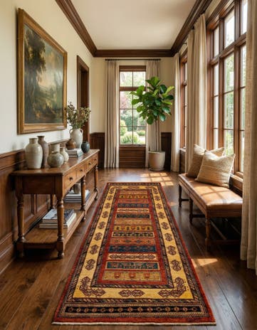 2' 10 x 9' 3 Luribaft Wool Runner Rug