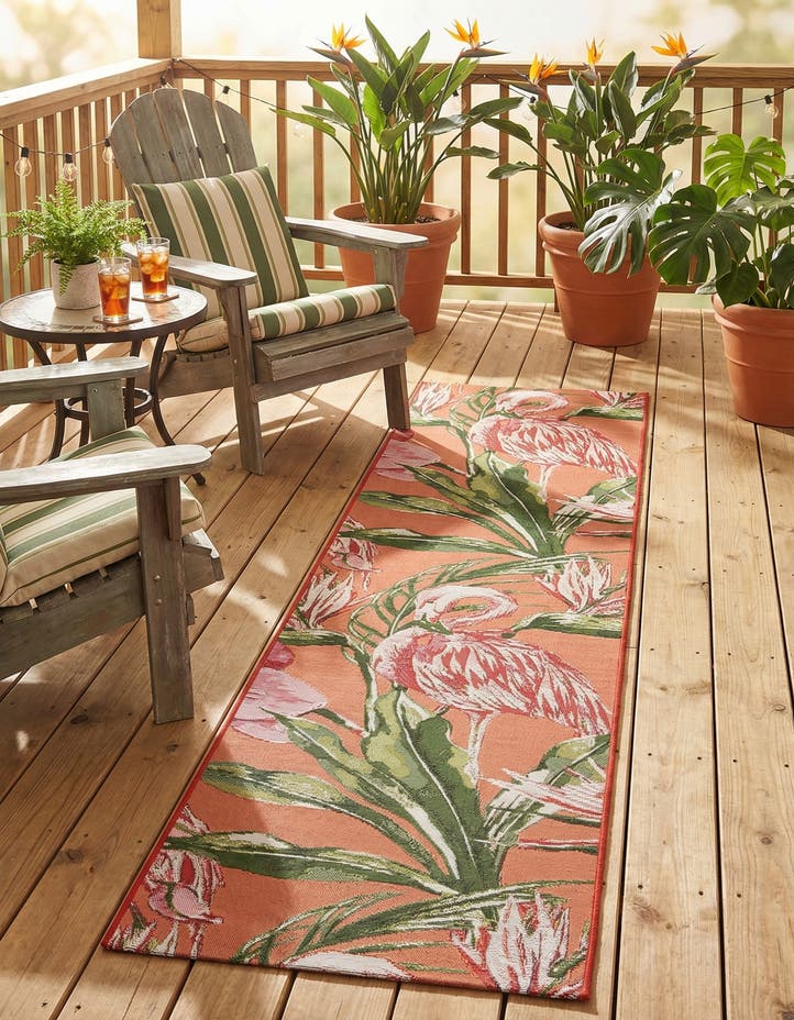 2' x 8' Easy-Clean Botanical Indoor / Outd...