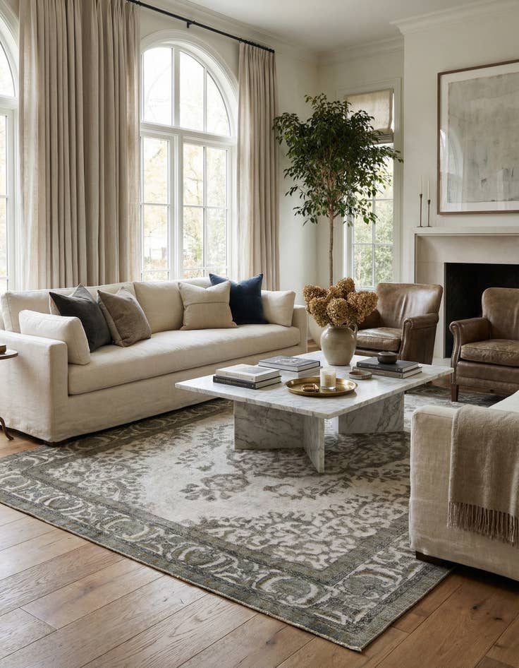 Detail image of 9' 8 x 12' 8  Hand Knotted Ultra Vintage Persian Wool Rug