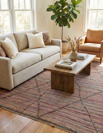 6' x 7' 10 Hand Woven Kilim Modern Wool Rug
