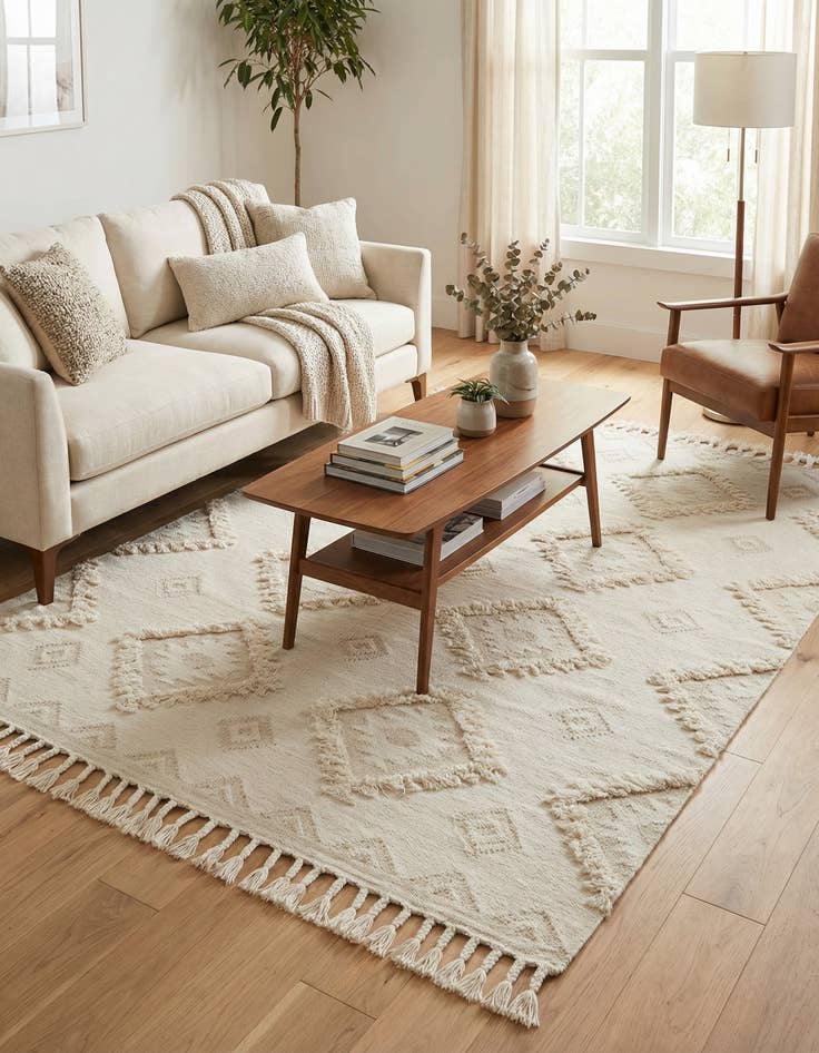 Detail image of 7' 1 x 10'  Hand Woven Arizona Wool Rug