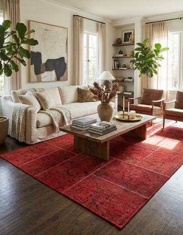 5' x 8' 7 Hand Knotted Ultra Vintage Wool Rug