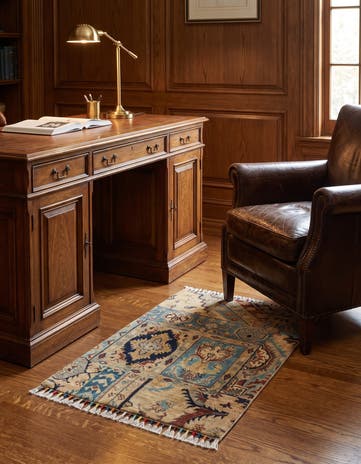 2' x 2' 11 Hand Knotted Ariana Ziegler Rug