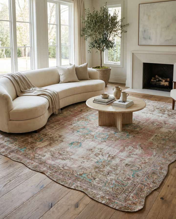 9' 5 x 11' 4 Hand Knotted Ultra Vintage Persian Wool Rug
