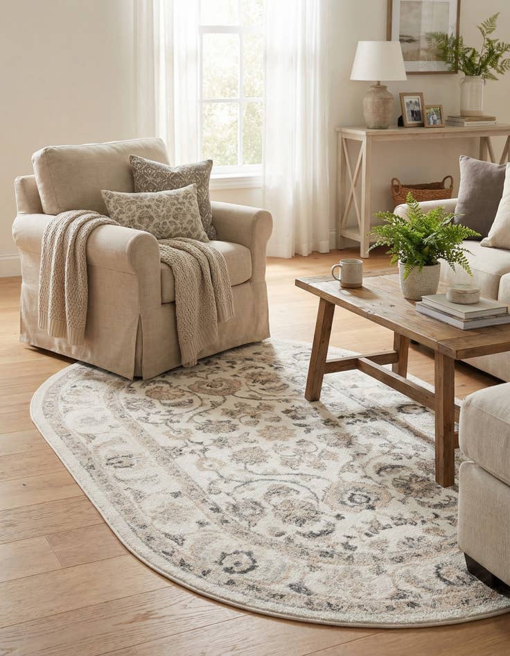 Detail image of  5' x 8' Aurelia Oval Rug